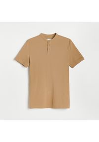 Reserved - Koszulka polo - Beżowy. Typ kołnierza: polo. Kolor: beżowy #1