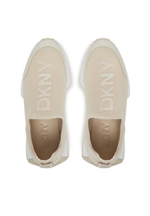 DKNY Sneakersy Nallen K1562302 Khaki. Kolor: brązowy. Materiał: materiał