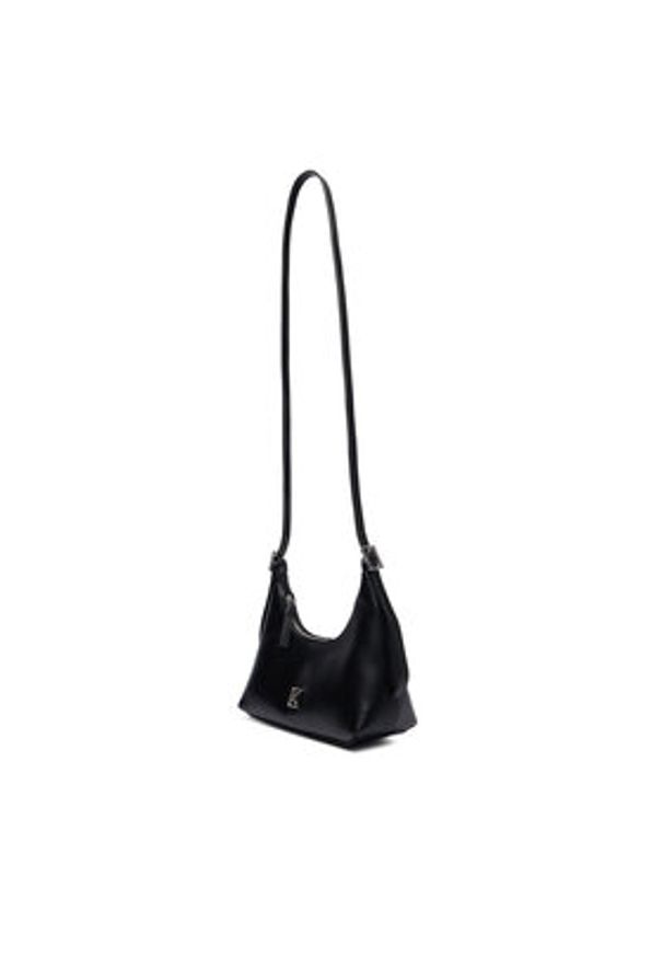Calvin Klein Torebka Emblm Hw Lthr Mini LV04F3263G Czarny. Kolor: czarny. Materiał: skórzane