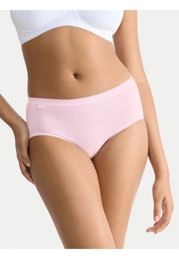 Sloggi Komplet 4 par fig klasycznych Basic 10071781 Kolorowy. Materiał: bawełna. Wzór: kolorowy