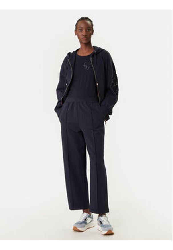 Liu Jo Sport T-Shirt TA6155 JS923 Granatowy Regular Fit. Kolor: niebieski. Materiał: bawełna. Styl: sportowy