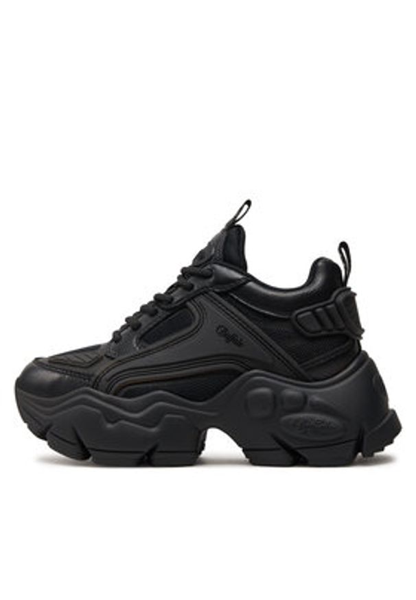 Buffalo Sneakersy Binary Athena 1636085 Czarny. Kolor: czarny. Materiał: skóra