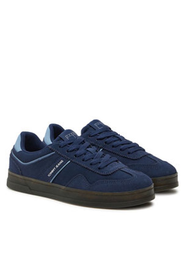 Tommy Jeans Sneakersy The Greenwich Suede EN0EN02696 Granatowy. Kolor: niebieski. Materiał: zamsz, skóra