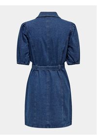 only - ONLY Sukienka jeansowa Vibbe 15304123 Niebieski Regular Fit. Kolor: niebieski. Materiał: bawełna #4