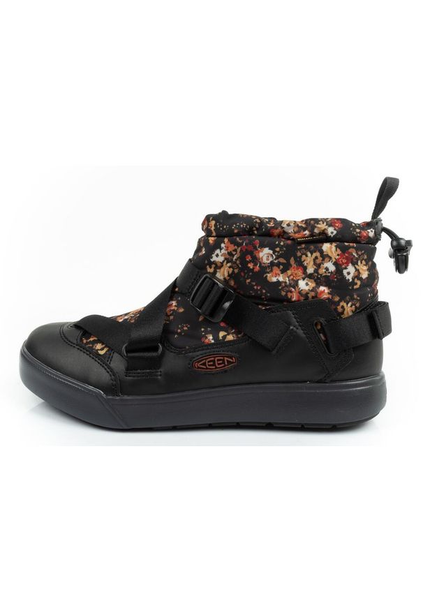keen - Buty śniegowce damskie Keen Hoodzerra WP wodoodporne. Kolor: wielokolorowy, czarny. Materiał: skóra ekologiczna, materiał. Szerokość cholewki: normalna