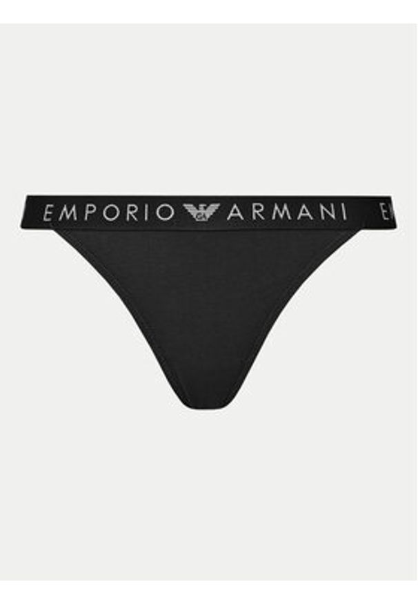 Emporio Armani Underwear Komplet 2 par stringów 164522 4F227 00020 Czarny. Kolor: czarny. Materiał: bawełna