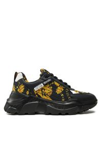 Versace Jeans Couture Sneakersy 77YA3SC7 ZS879 Czarny. Kolor: czarny. Materiał: materiał