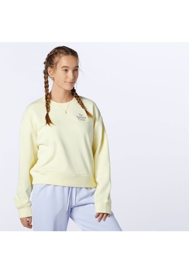 New Balance WT13562SAY. Okazja: na co dzień. Materiał: bawełna, poliester, prążkowany. Wzór: napisy, haft. Styl: klasyczny, casual