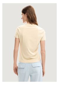Desigual T-Shirt Estocolmo 26SWTK03 Beżowy Regular Fit. Kolor: beżowy. Materiał: bawełna #3