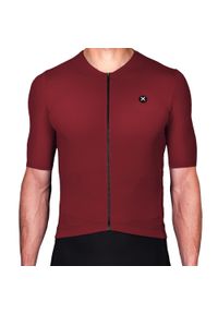LUXA - Koszulka Rowerowa Męska z krótkim rękawem Luxa Supreme. Kolor: brązowy, wielokolorowy, czerwony. Materiał: elastan, poliamid. Długość rękawa: krótki rękaw. Długość: krótkie #1