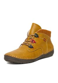 Rieker Trzewiki 52544-68 Żółty. Kolor: żółty. Materiał: materiał, syntetyk #4