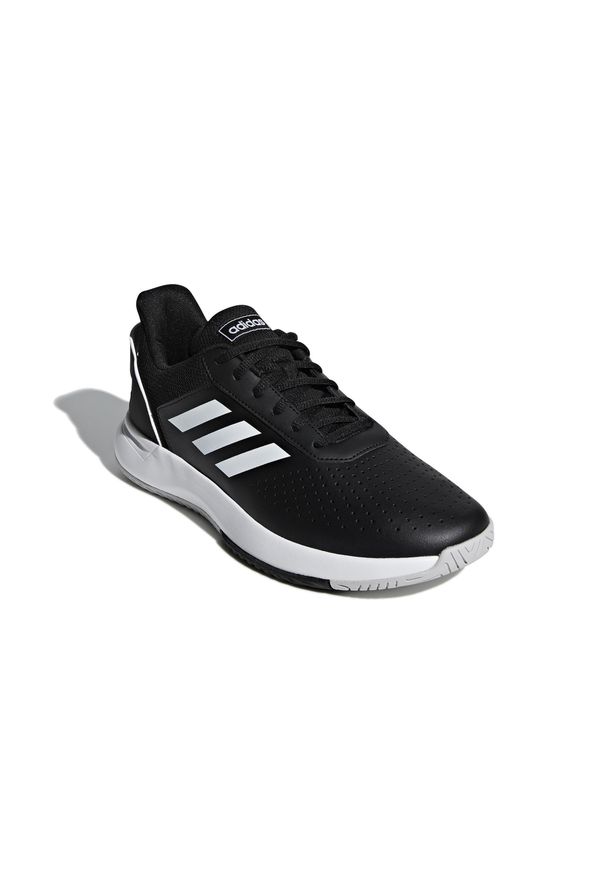 Adidas - Buty Tenis Courtsmash Męskie. Kolor: czarny. Materiał: skóra, syntetyk, kauczuk. Szerokość cholewki: normalna. Sport: tenis