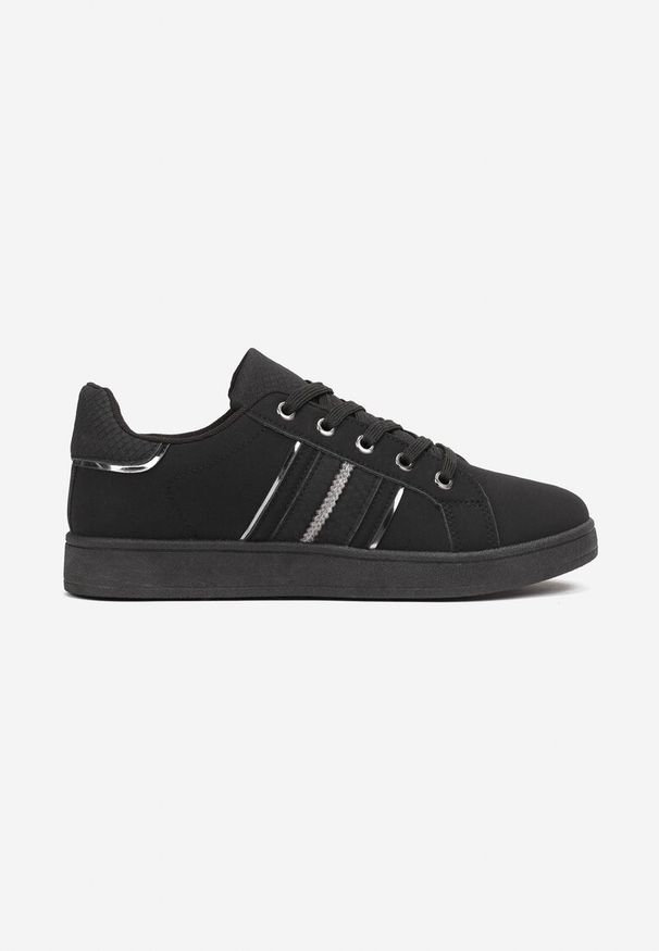 Renee - Czarne Sneakersy Sznurowane Pakkasa. Kolor: czarny