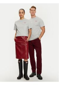 Hunter T-Shirt HARU0006242 Szary Regular Fit. Kolor: szary. Materiał: bawełna #5