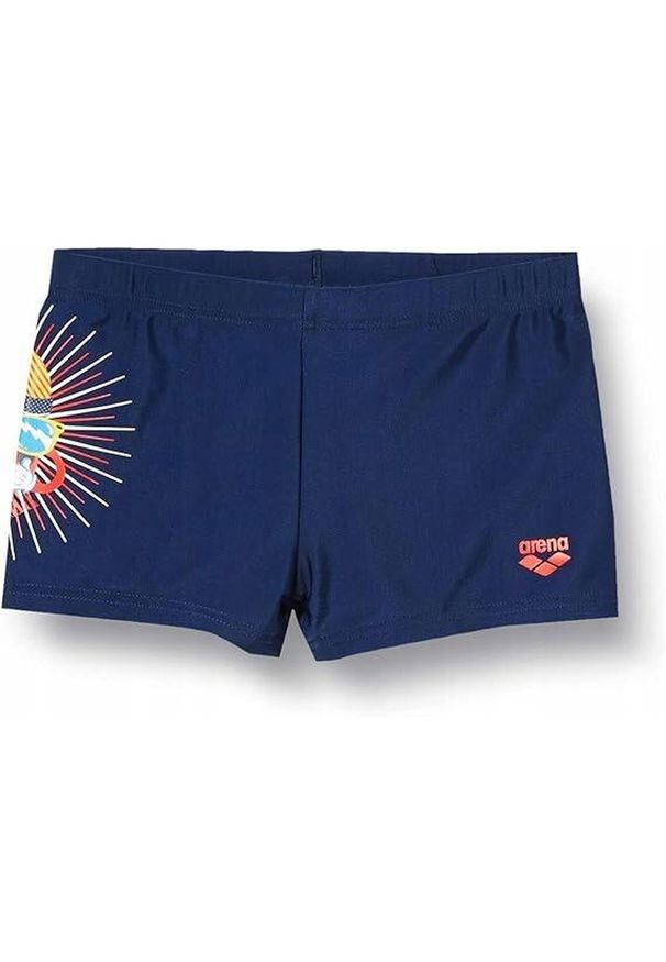 Kąpielówki chłopięce spodenki kąpielowe Arena Boy's Loly. Kolor: niebieski, wielokolorowy, pomarańczowy