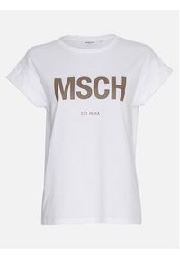 Moss Copenhagen T-Shirt Alva 16708 Biały Boxy Fit. Kolor: biały. Materiał: bawełna