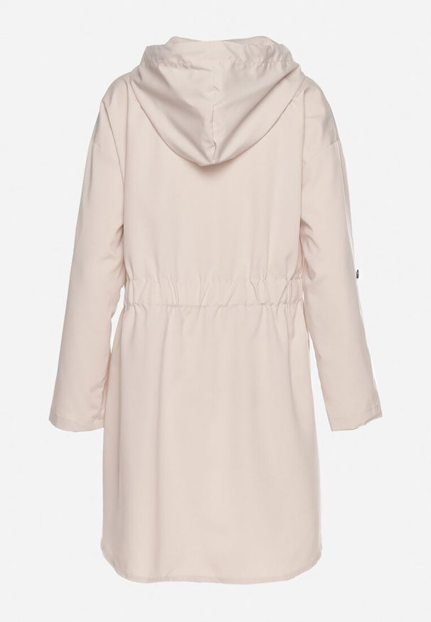 Born2be - Jasnobeżowa Kurtka Oversize Wiatrówka z Kapturem Lafise. Typ kołnierza: kaptur. Kolor: beżowy. Długość rękawa: długi rękaw. Długość: długie