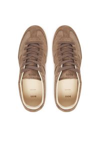 BOSS Sneakersy Brenta 50536645 Brązowy. Kolor: brązowy. Materiał: zamsz, skóra #5