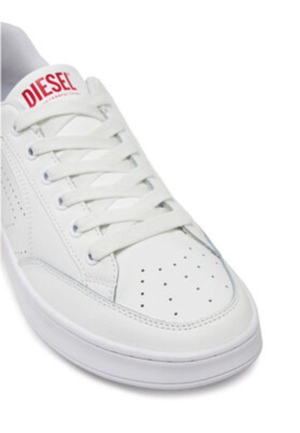 Diesel Sneakersy Y03595 P0476 T1002 Biały. Kolor: biały. Materiał: skóra