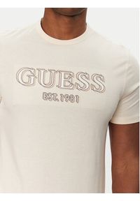 Guess T-Shirt M5GI07 I3Z14 Écru Slim Fit. Materiał: bawełna #3
