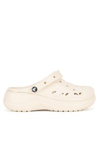 Crocs Klapki C-BAYA PLATFORM CLOG 208186-11S W Beżowy. Kolor: beżowy. Materiał: materiał. Obcas: na platformie #1