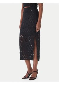 Fracomina Spódnica midi FR26SG4008K488R6 Czarny Slim Fit. Kolor: czarny. Materiał: bawełna #1