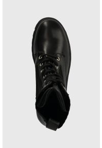 Answear Lab workery damskie kolor czarny na platformie. Nosek buta: okrągły. Zapięcie: sznurówki. Kolor: czarny. Materiał: guma. Obcas: na platformie. Styl: wakacyjny #5