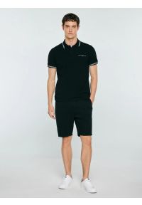 Big-Star - Koszulka męska polo czarna Wladym 906. Typ kołnierza: polo. Kolor: czarny. Materiał: dzianina. Wzór: nadruk. Styl: klasyczny #5