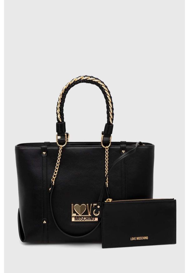Love Moschino torebka kolor czarny. Kolor: czarny. Rodzaj torebki: na ramię