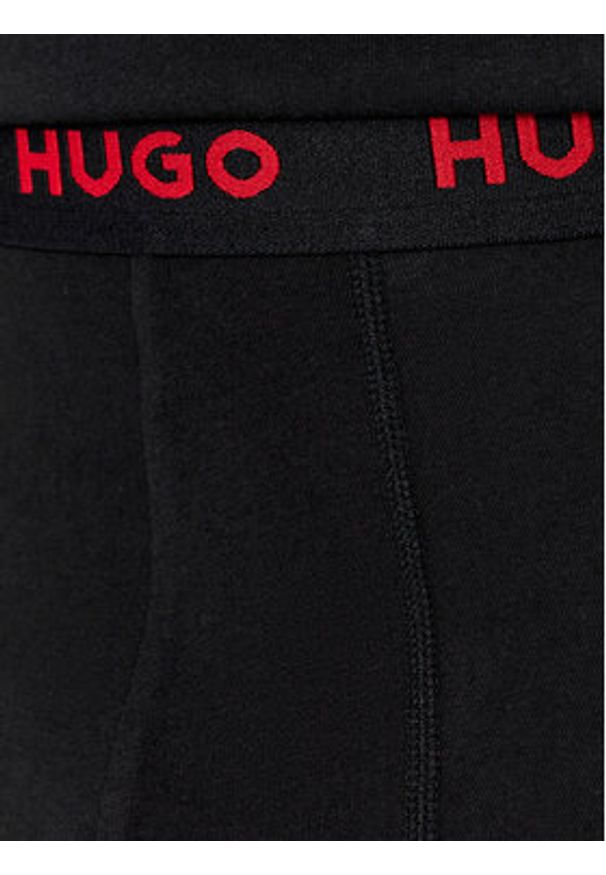 Hugo Kalesony Long John Linked 50485314 Czarny Skinny Fit. Kolor: czarny. Materiał: bawełna