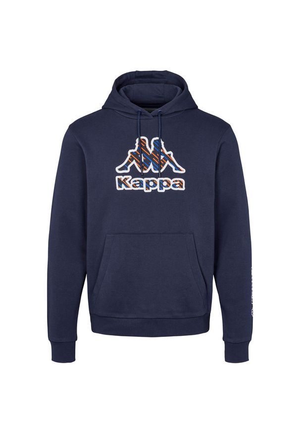 Bluza z kapturem Kappa Fetro Swt. Typ kołnierza: kaptur. Kolor: niebieski. Sport: fitness