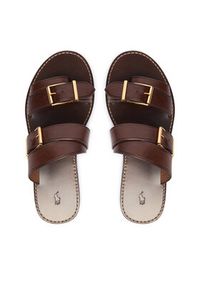 Polo Ralph Lauren Klapki 818P01589003 Brązowy. Kolor: brązowy. Materiał: skóra #2