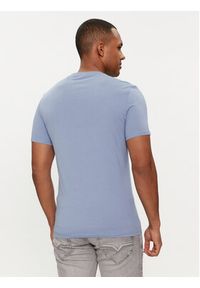 Guess T-Shirt Logo M2YI71 I3Z14 Niebieski Slim Fit. Kolor: niebieski. Materiał: bawełna