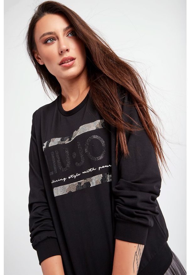Liu Jo Sport - BLUZA LIU JO SPORT. Długość: długie. Wzór: paski. Styl: sportowy