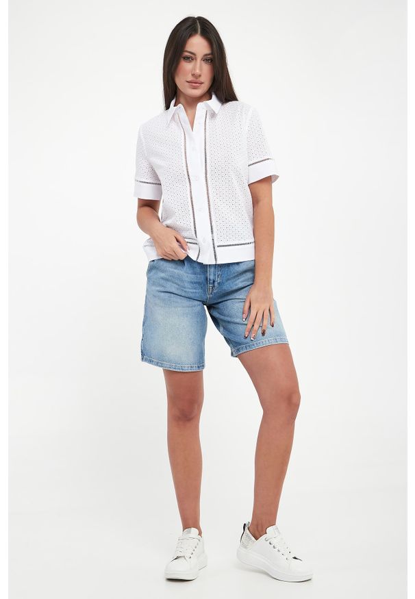 Koszula damska ażurowa Blanc JOOP!. Wzór: ażurowy