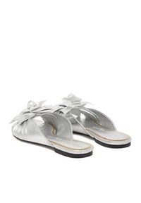 Gino Rossi - GINO ROSSI Klapki CEO-ROSE-LT-2221-1 Srebrny. Kolor: srebrny. Materiał: skóra #9
