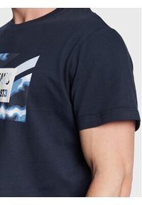 Pepe Jeans T-Shirt Rederick PM508685 Granatowy Regular Fit. Kolor: niebieski. Materiał: bawełna #3