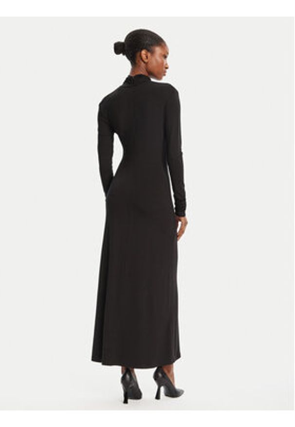 SIMONA CORSELLINI - Simona Corsellini Sukienka wieczorowa A25CPAB00601 Czarny Slim Fit. Kolor: czarny. Materiał: wiskoza. Styl: wizytowy