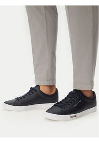 TOMMY HILFIGER - Tommy Hilfiger Tenisówki Vulc Core Rwb Long Lace Lth FM0FM05814 Granatowy. Kolor: niebieski. Materiał: skóra #1