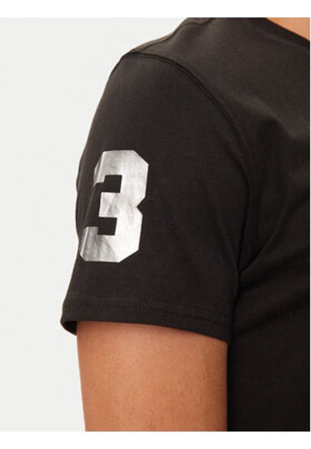 La Martina T-Shirt ZMR322 JS206 Czarny Regular Fit. Kolor: czarny. Materiał: bawełna