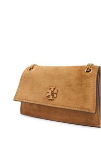 Tory Burch Torebka Kira Turnlock Suede Mini Bag 178150 Brązowy. Kolor: brązowy. Materiał: skórzane, zamszowe #3