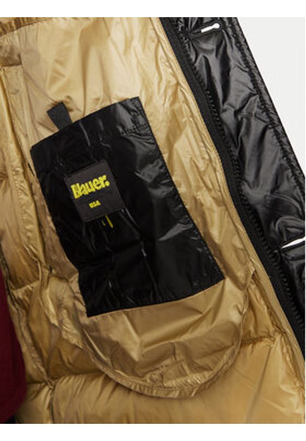 Blauer Kurtka puchowa 24WBLUK03027 Czarny Regular Fit. Kolor: czarny. Materiał: syntetyk