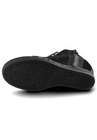 Carinii - Sneakersy CARINII B5714_-H20-070-000-B88 Czarny. Zapięcie: zamek. Kolor: czarny. Materiał: materiał, zamsz, skóra. Szerokość cholewki: normalna. Obcas: na koturnie. Styl: elegancki #2