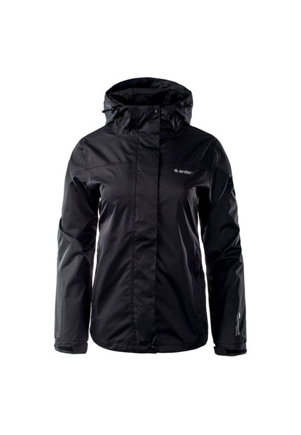 Hi-tec - Kurtka damska Hi-Tec Lady Resti - czarna, Rozmiar L. Typ kołnierza: kaptur. Kolor: czarny. Wzór: nadruk