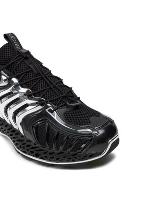 Plein Sport Sneakersy FACS USC0434 STE003N Czarny. Kolor: czarny. Materiał: skóra