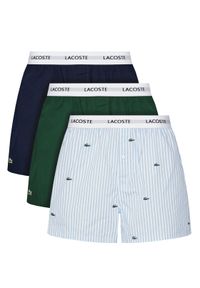Lacoste Komplet 3 par bokserek 7H9209 Kolorowy. Materiał: bawełna. Wzór: kolorowy #1