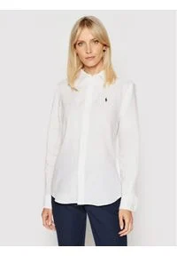 Polo Ralph Lauren Koszula Lsl 211827658005 Biały Relaxed Fit. Typ kołnierza: polo. Kolor: biały #1