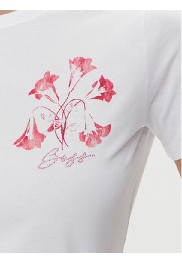 BOSS T-Shirt C_Elogo 50535322 Biały Regular Fit. Kolor: biały. Materiał: bawełna