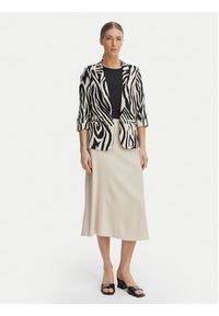 Vero Moda Spódnica midi Mymilo 10340419 Beżowy jasny Regular Fit. Kolor: beżowy. Materiał: len #2