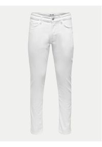 Only & Sons Jeansy Loom 22026529 Biały Slim Fit. Kolor: biały #7